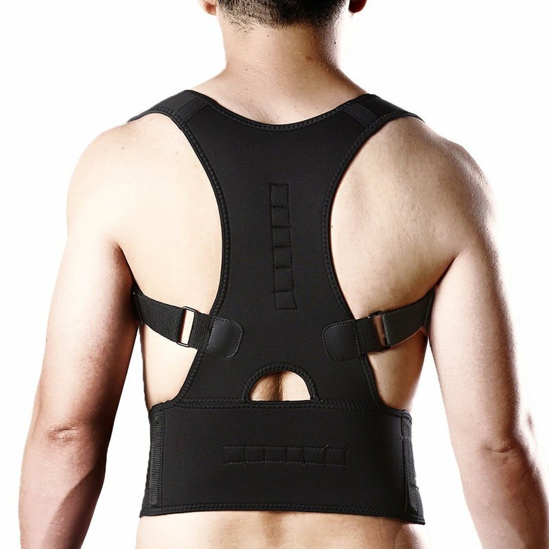 

Регулируемый магнитный корректор осанки для спины Ремень Опора для поясницы Anti-Hunchback Опора для спины для мужчин Же
