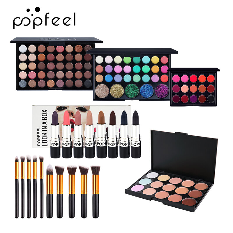

POPFEEL 6Pcs Makeup Set Easy To Apply