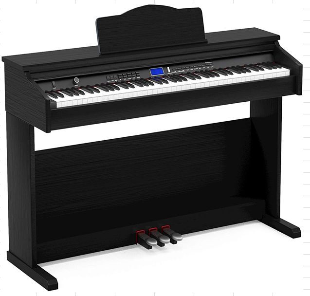 

88-клавишное электронное пианино Zebra со сдвижной крышкой Деревянная подставка для фортепиано