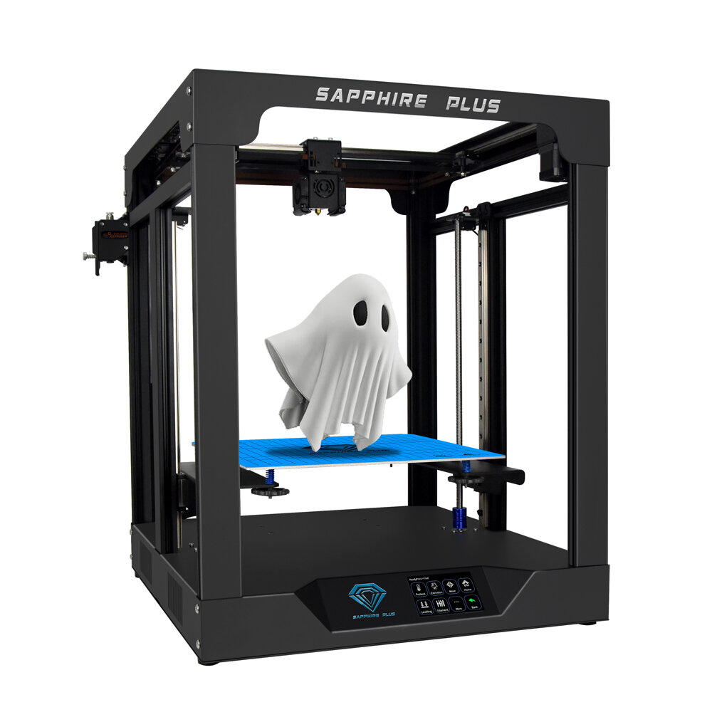TWO TREES® Sapphire Plus Core XY 300*300*350mm Printing Size 3D Printer With Full Metal Body/Double Linear Guide/BMG Extruder/Power Resume/Filament Detect/Auto Leveling DIY 3D Printer Kit