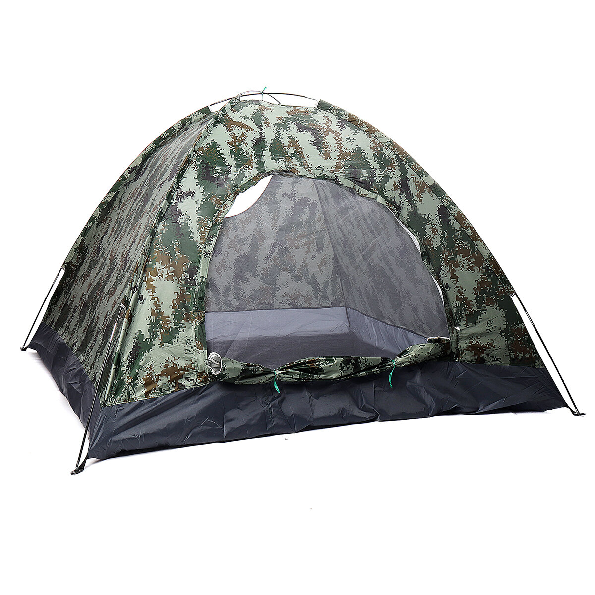 Tente imperméable pour 3-4 personnes avec porte ronde pour le camping et la randonnée, fournitures de sommeil en plein air.