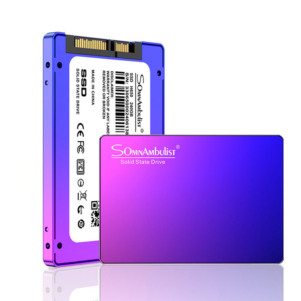 Somnambulist 2.5inch SATA 3 SSD Solid State Drives Gradient Purple Built-in External Hard Drive 2TB 960GB 256GB 128GB Ha