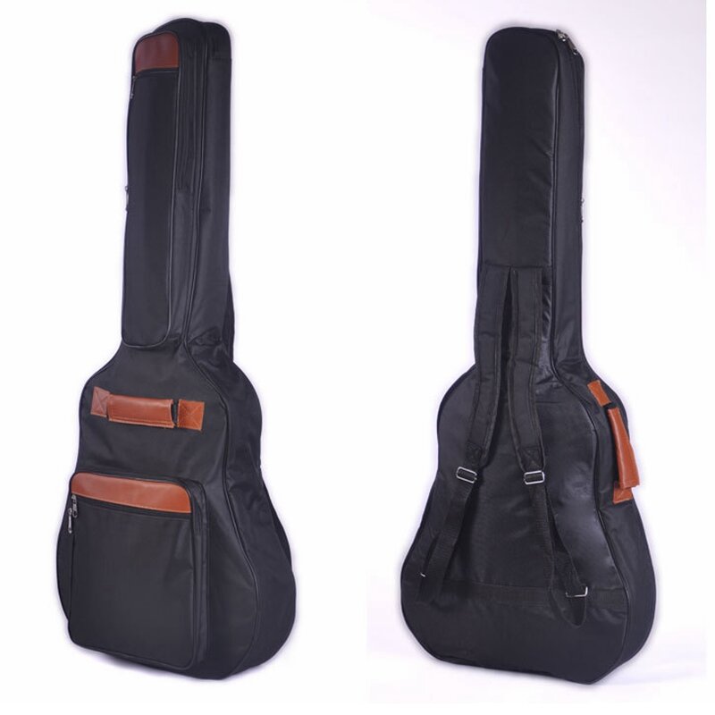40/41 Inch Thickened 8mm Double Shoulder Straps Padded Oxford Fabric Waterproof Acoustic Guitar Bag