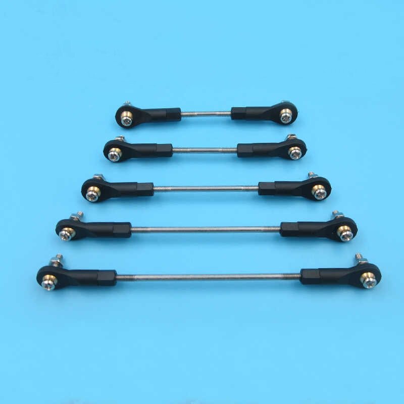 M3 Multiple Adjustable Push Rod+Rod End Ball Joint Linkage Set Assembly Servo Connecting Rod Stainle