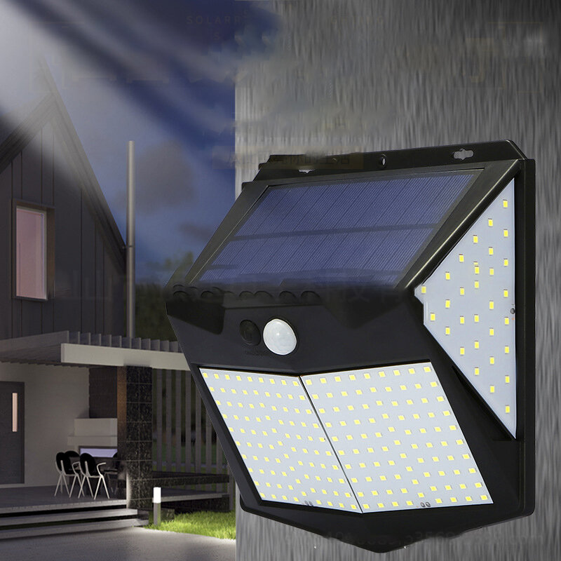 188/333 LED Zonne-energie Straatverlichting PIR Bewegingssensor Wandlamp Buiten Tuinpad Tuinverlicht