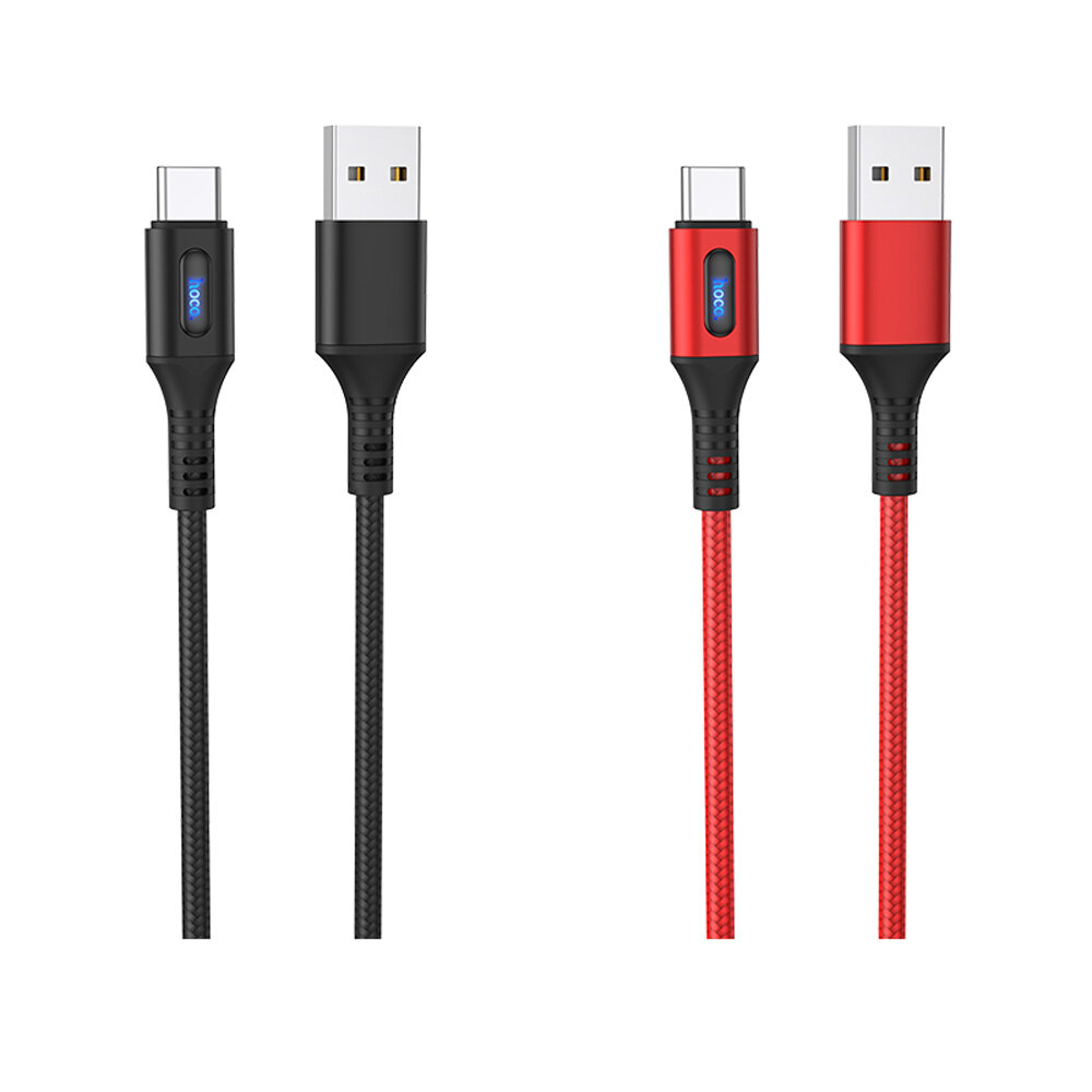

HOCO U79 3A Type C Smart Power Off Fast Charging Data Cable For Huawei P30 Pro Mate 30 Mi9 Mi10 K30 Poco X2 S20 5G