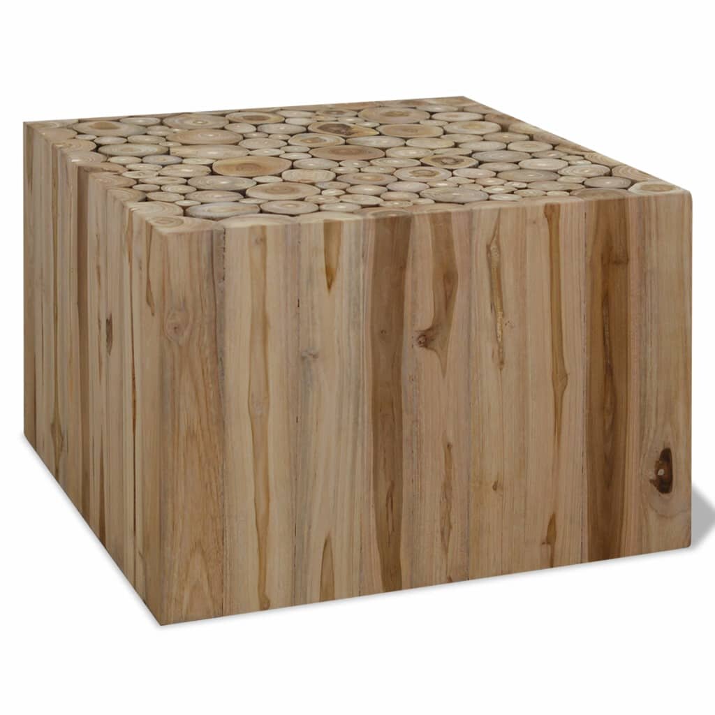 Coffee table 50x50x35 cm real teak wood