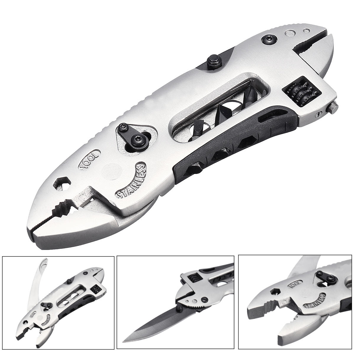 3 in 1 outdoor camping vouwen multi tools tang schroevendraaier wrench multifunctionele edc kits