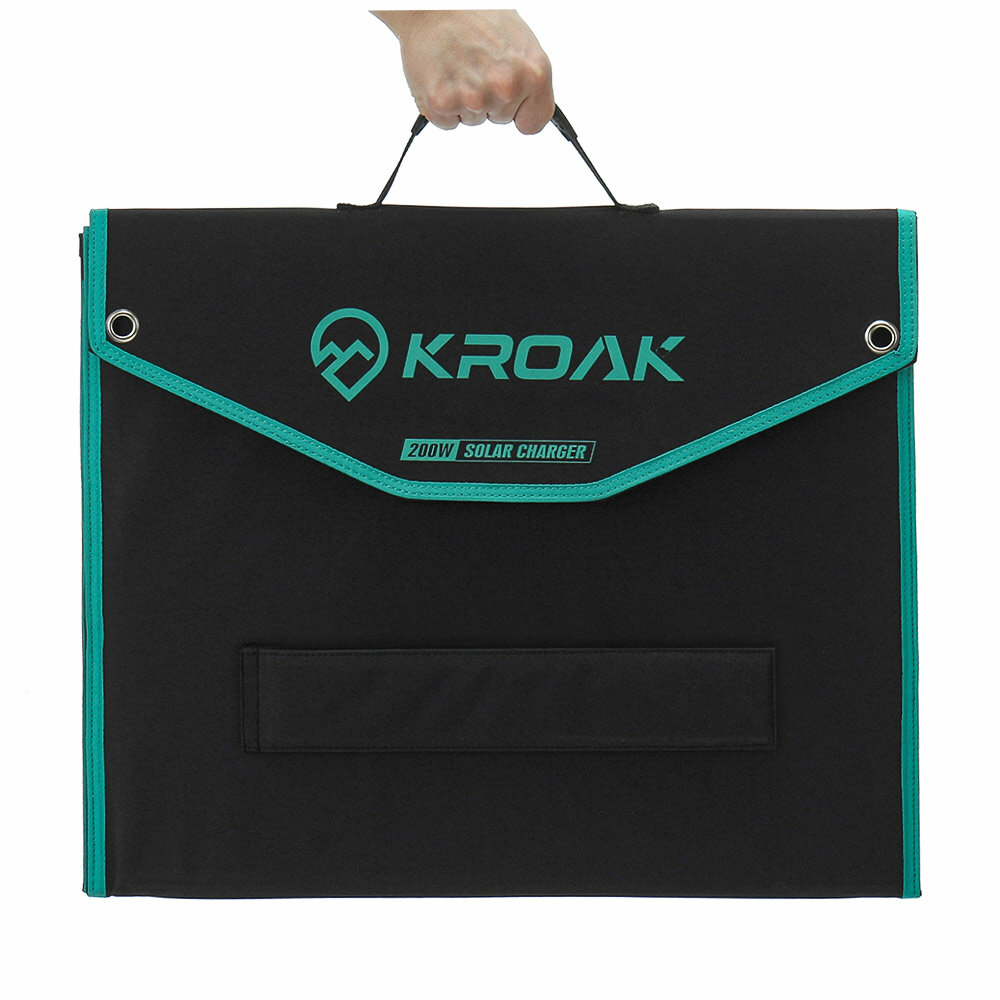 KROAK SP-06 200W 19.8V Shingled Solar Panel Foldable Outdoor Waterproof Portable Superior Monocrysta