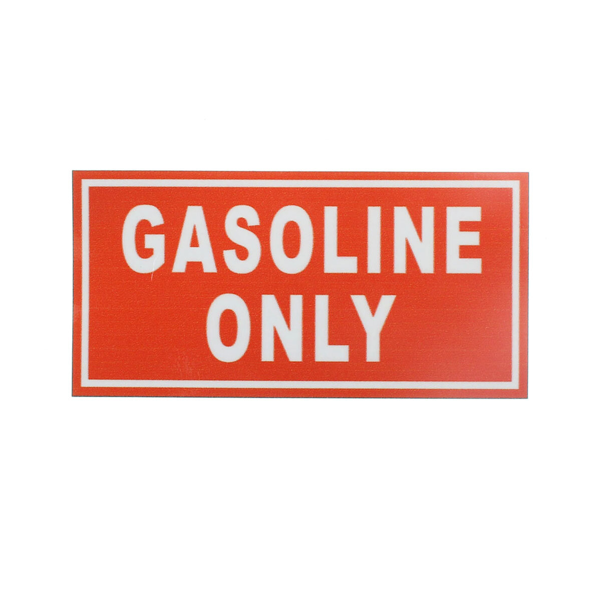 

GASOLINE ONLY Vinyl Decal Sticker Fuel Gas Door LabelWeatherproof 62*125mm