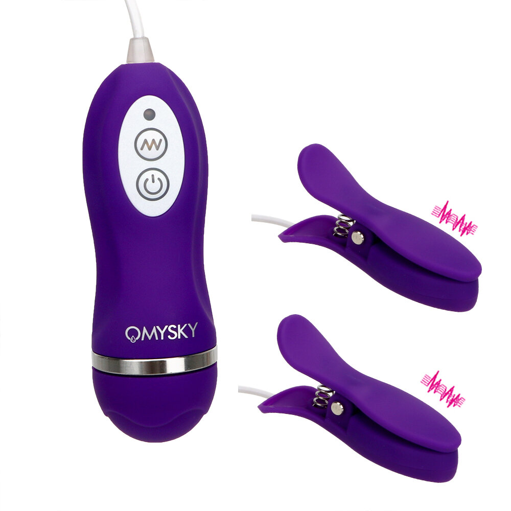 

Nipple Vibrator 10 Frequency Nipple Clamps Breast Massage Stimulator Sex Toys for Women Female Masturbation Adult Games