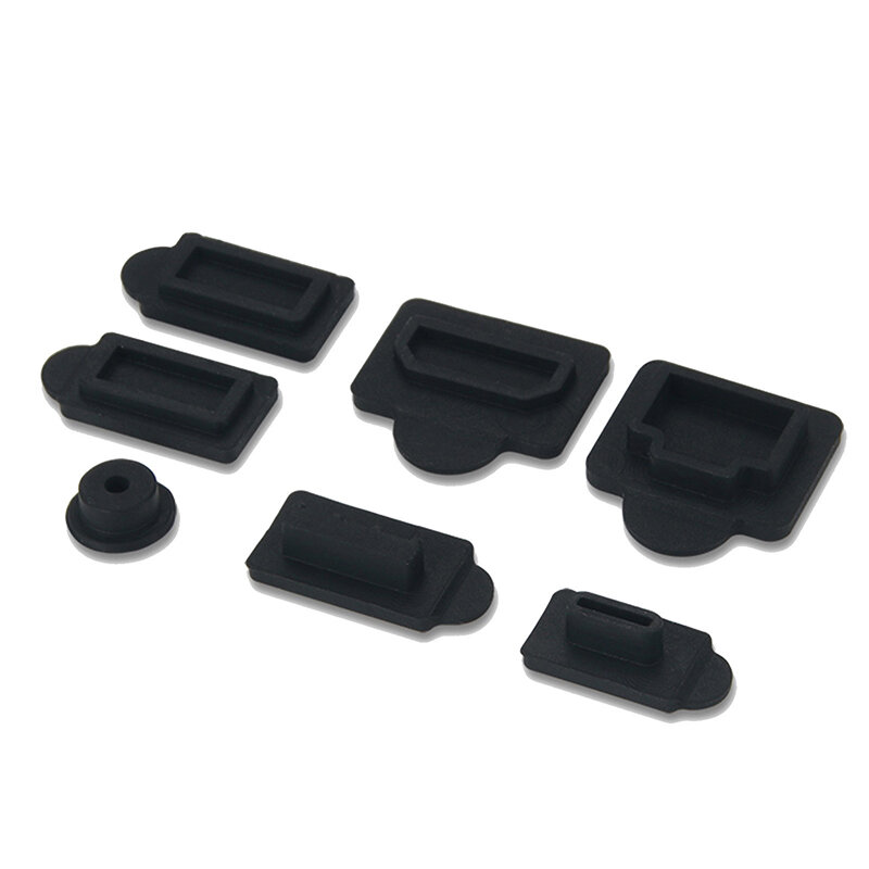 

7Pcs/set Silicone Dust Plug for PS5 USB HDMI LAN Interface Anti-Dust Cap Cover Game Console Accessories