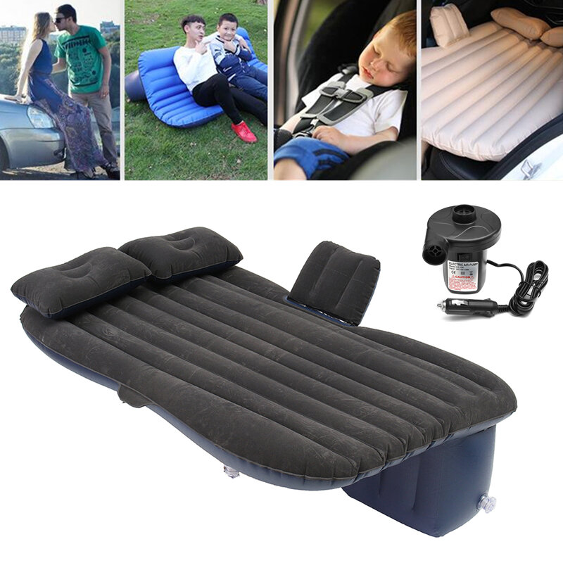 Φουσκωτό κρεβάτι ταξιδίου κατασκήνωσης για κάθισμα και ύπνο στο αυτοκίνητο με 2 μαξιλάρια