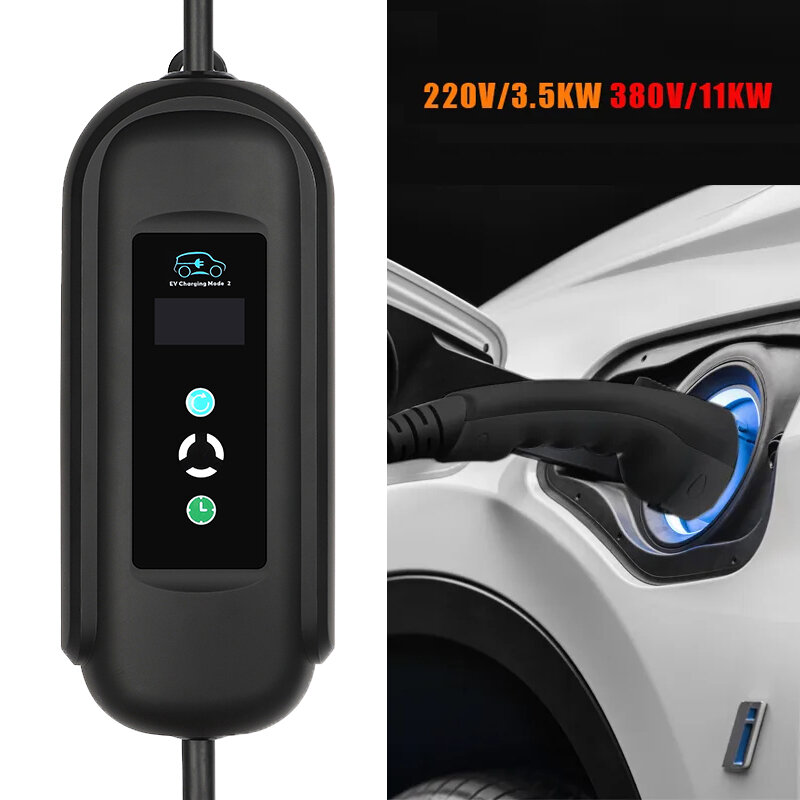 best price,type,16a,portable,ev,fast,charger,phase,11kw,eu,discount