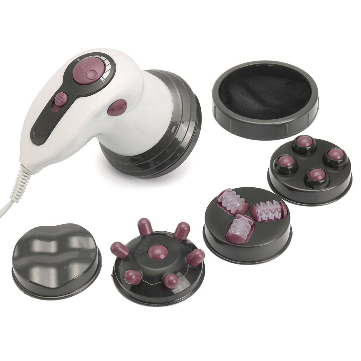 7pcs Infrared Electric Full Body Massager Slimming Equipment Anti-cellulite Machine With 4 Heads