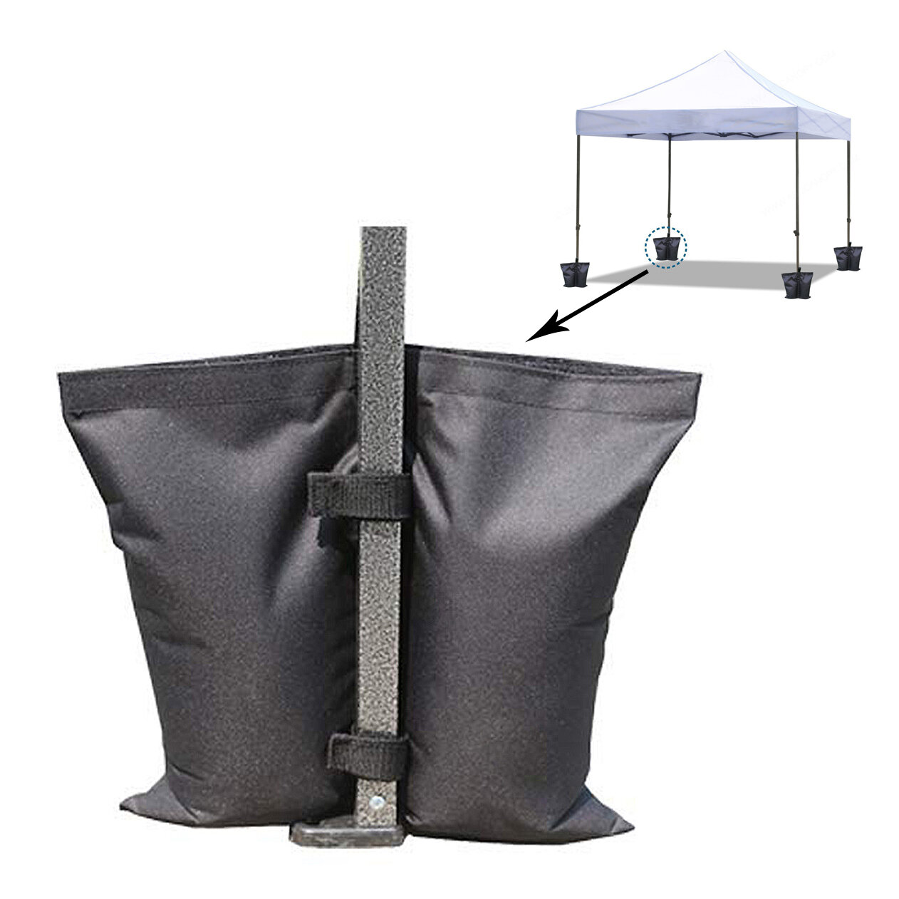 campeggio all'aperto tenda a baldacchino piede aggravato sacchetto di sabbia parasole sabbia fissa Borsa borsa da spiaggia base per ombrellone sacchetto di sabbia