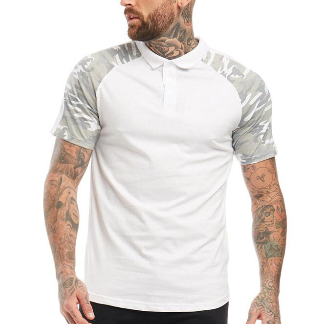 Summer Outdoor Classic Shirt Men Cotton Solid Short Sleeve Breathable Leisure Tee Shirt