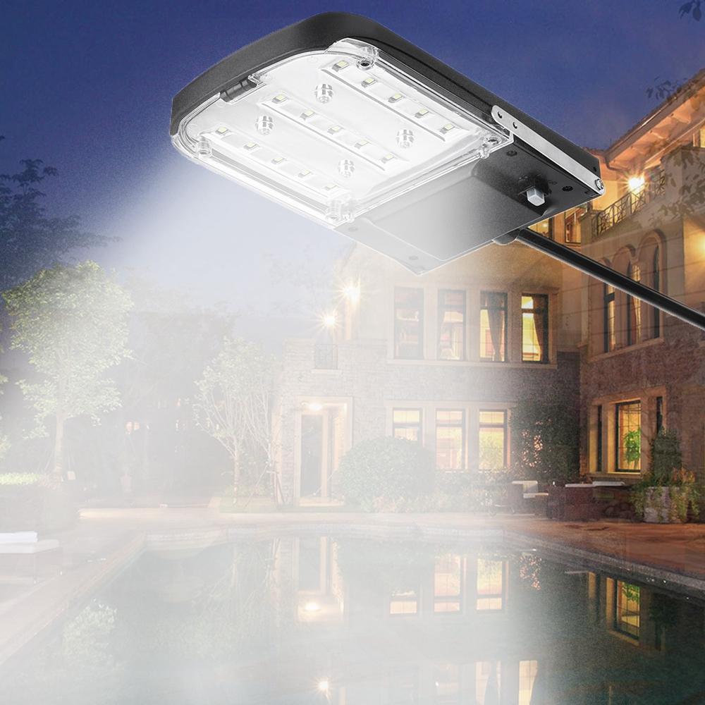 Zonne-energie 1000LM 15 LED-straatverlichting Flood Lamp Spotlight voor Outdoor Garden