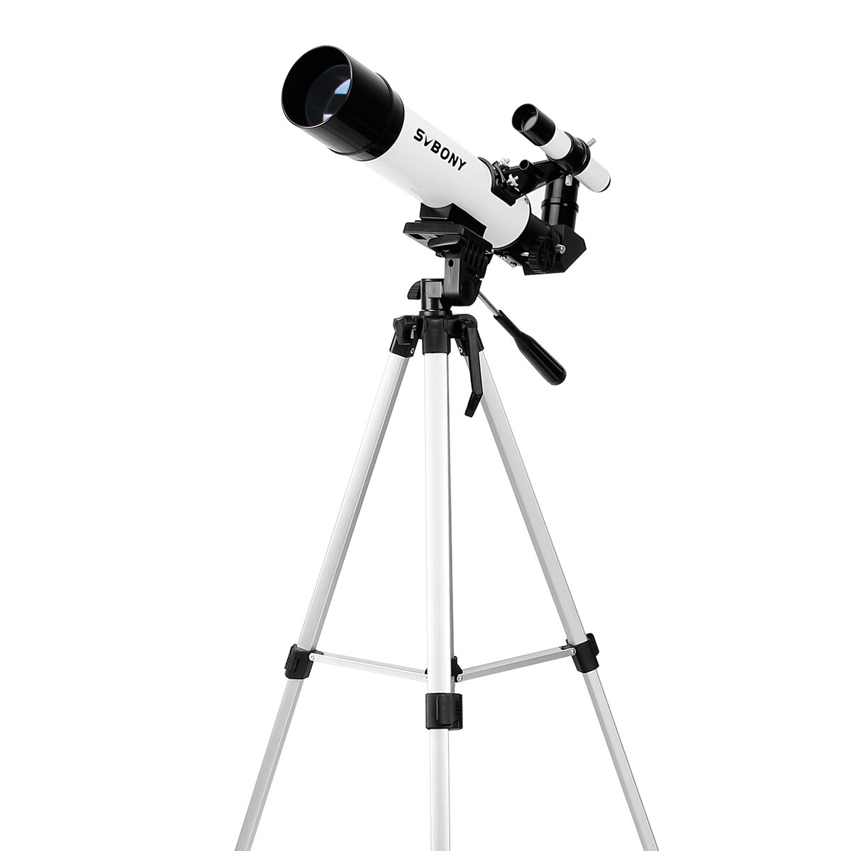 Telescopio astronómico SVBONY SV25 con lente Barlow 3X, buscador óptico de visión de aves y monocular con trípode