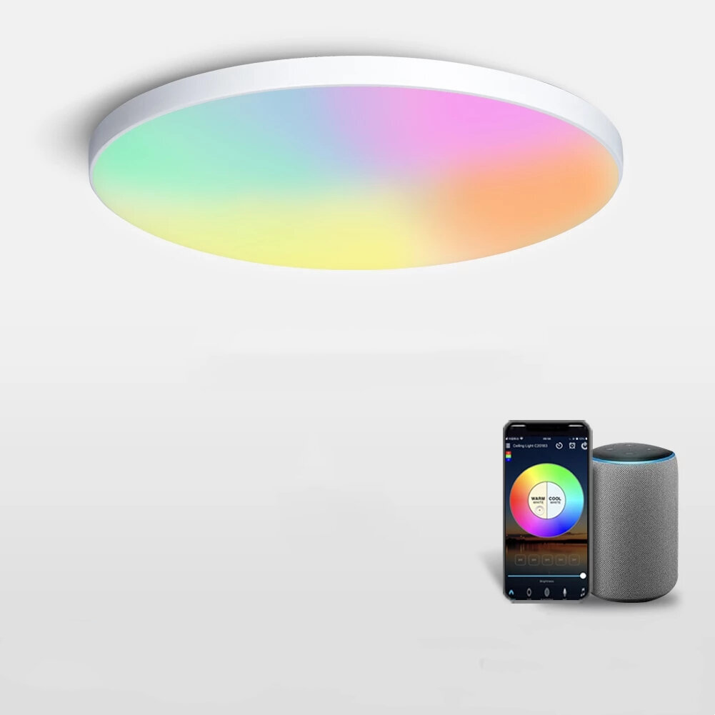 [EU Direct] MARPOU Smart Ceiling Light 30W RGB LED Ceiling Lamp Wifi APP Voice Control With Alexa Lights For Living Room