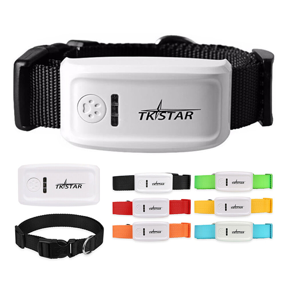 

TKSTAR TK909 2G GSM/ GPS Mini Pet GPS Locator Remote Voice Monitor Long Standby Waterproof Anti-Lost Recording Real-Time