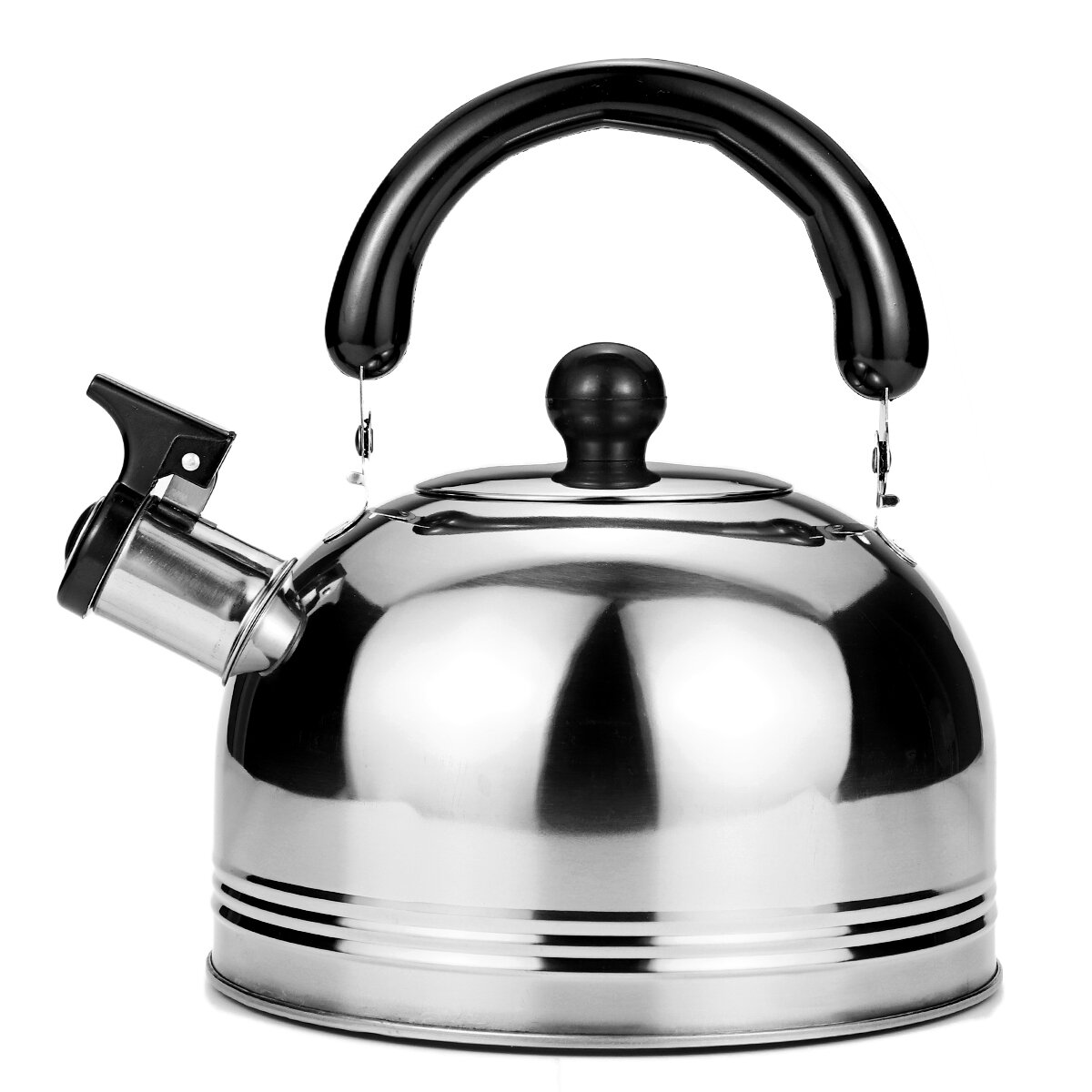 Kettle Stainless Steel Tea Induction Whistling Eletric Hob Pot Flat Base 2/3/4L