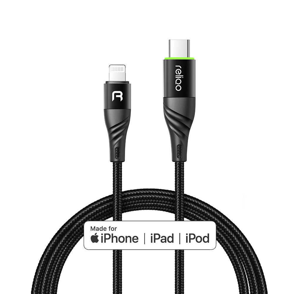 

MCDODO RCA-650 MFi Lightning USB Type-C Data Cable 18W PD Fast Charging Line for iPhone 8Plus XS 11Pro Mi10 Note 9S