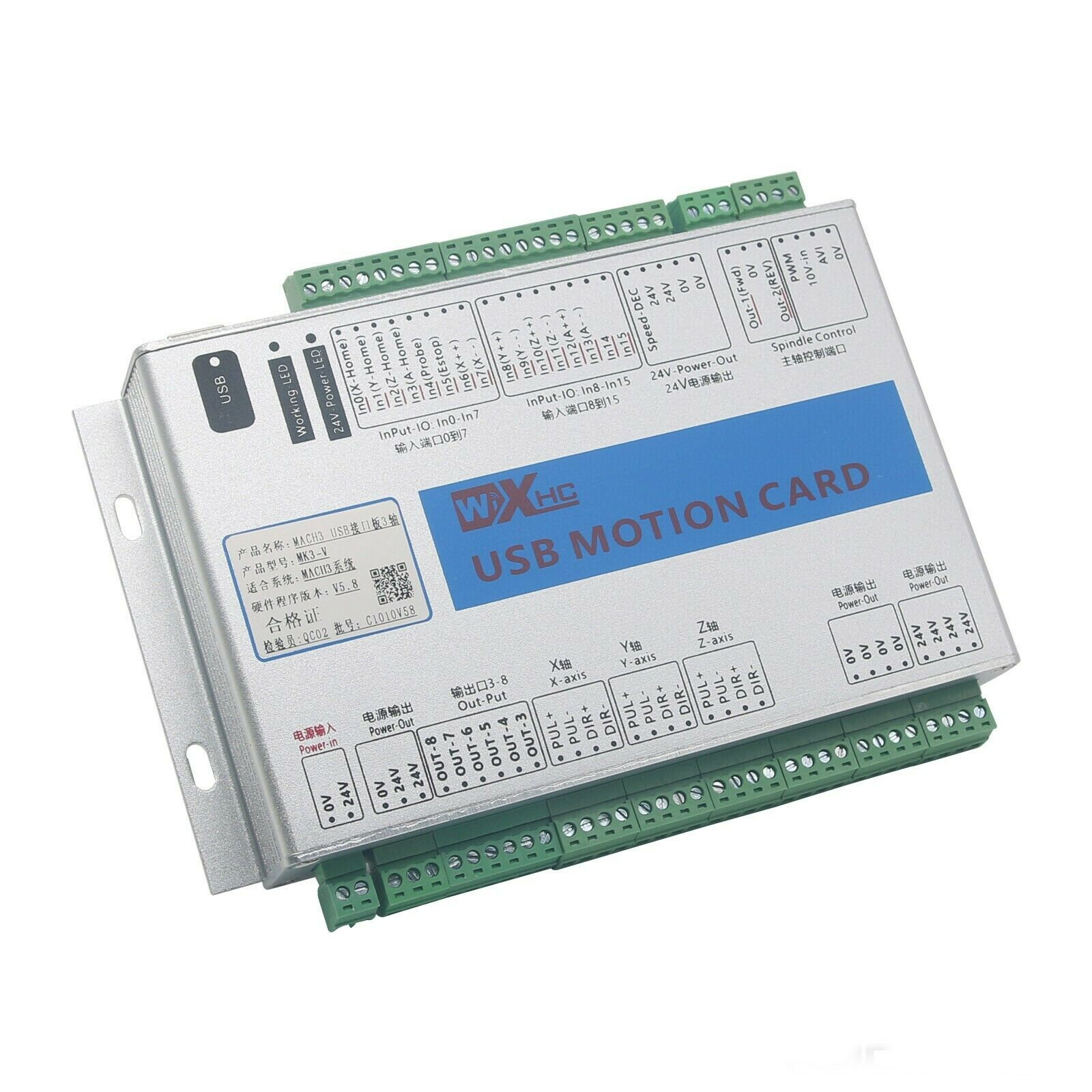 

MK3-V MK4-V MK6-V CNC MACH3 USB Motion Control Card Board 3/4/6 Axis Motion Control Card