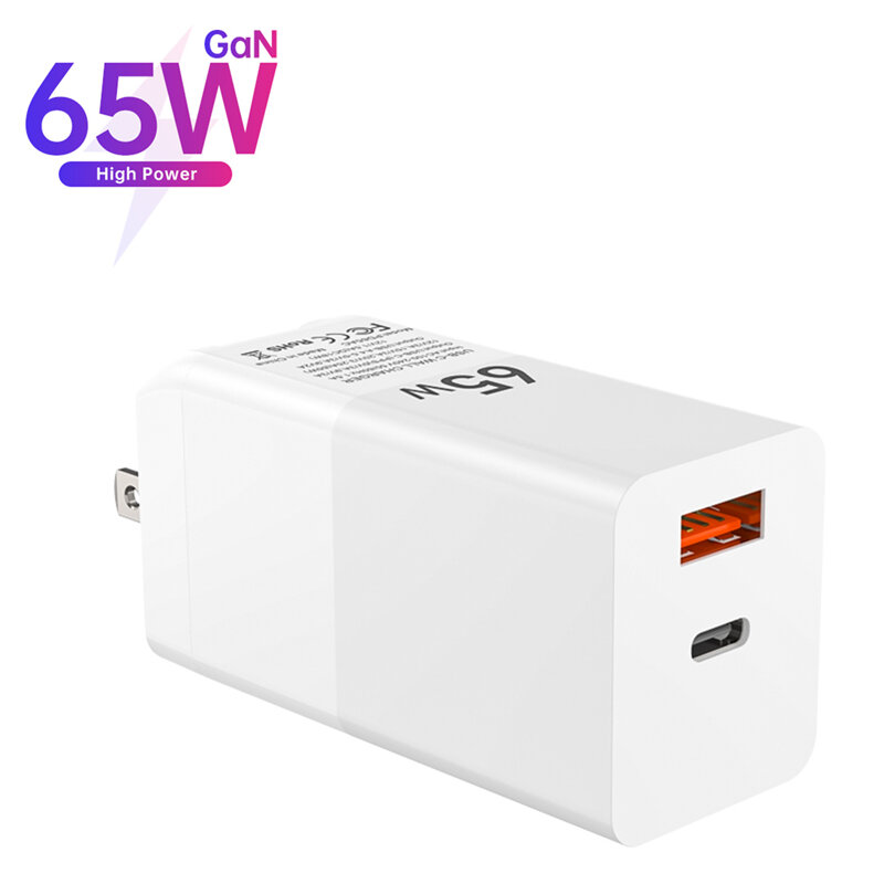 

Bakeey 65W GaN USB-C + USB-A PD Type-C Wall Charger EU/US/AU Plug for iPhone 12 Laptop MacBook for Samsung Galaxy Note S
