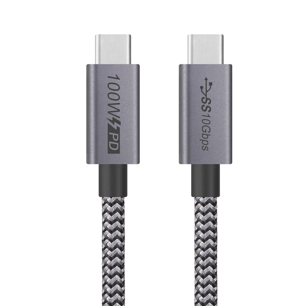 Bakeey PD 100W USB-C naar USB-C-kabel USB 3.0 Gen2 C naar C PD3.0 Power Delivery QC4.0 Snel opladen 