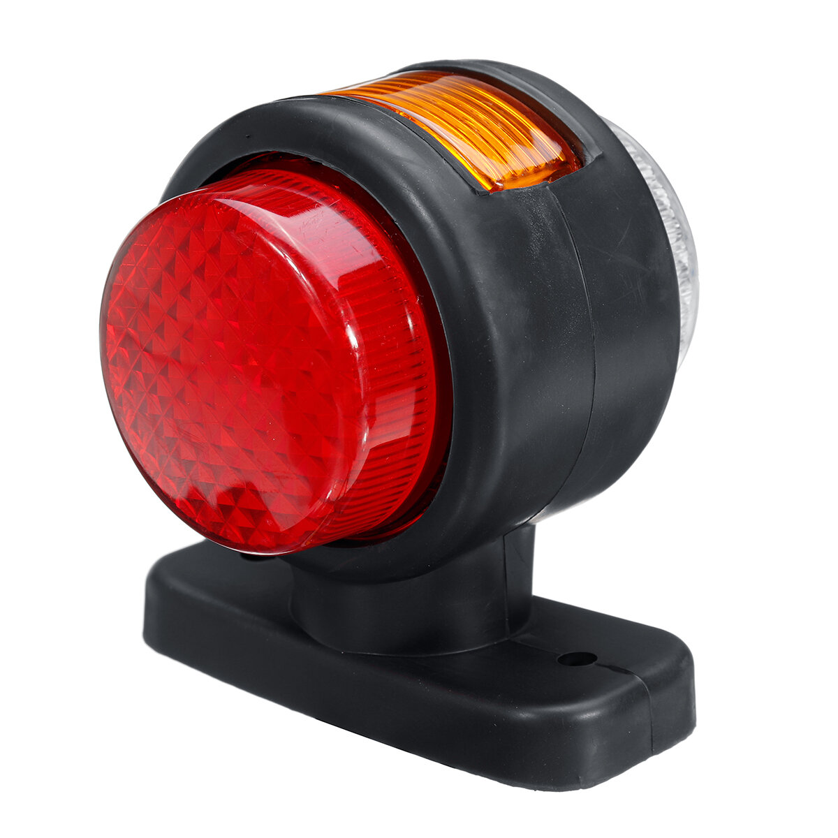 12 V-24 V 11 LED Dubbel Zijmarkeringslicht Indicator Lamp Rubberen Omtrek Voor Trailer Truck Caravan