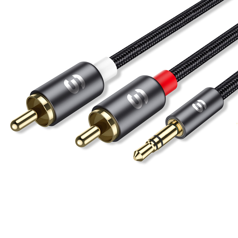 

Essager RCA Audio Cable Stereo 3.5mm to 2RCA Cable Male To Female AUX RCA Jack Y Splitter For Amplifier Audio Home Theat