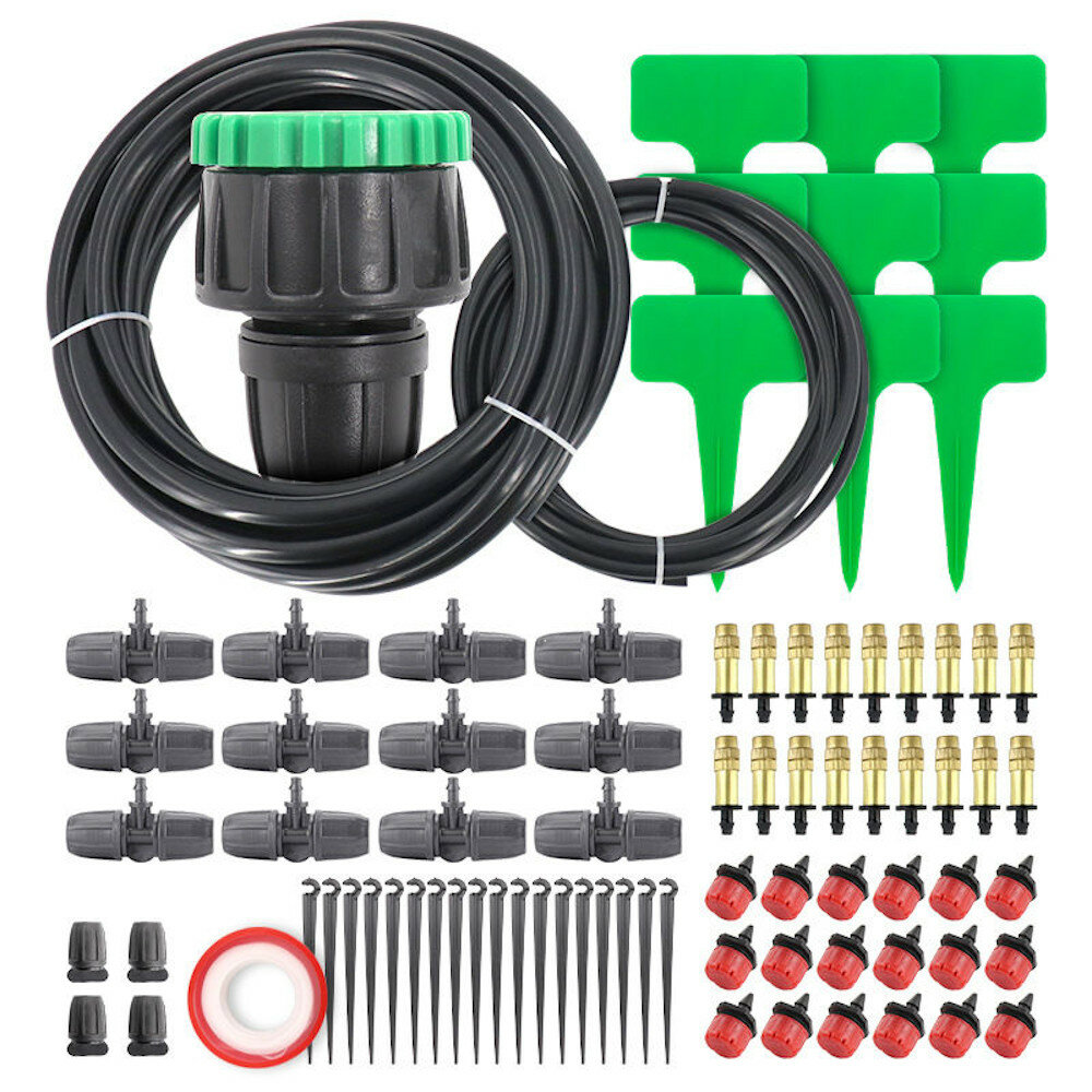 

Micro Drip Irrigation Set DIY Garden Irrigation Spray Automatic Watering Hose System With Adjustable Dripper