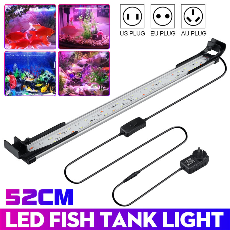 52CM 48LED Aquarium Fish Tank Light Hoge heldere dubbele drainage watergraslamp