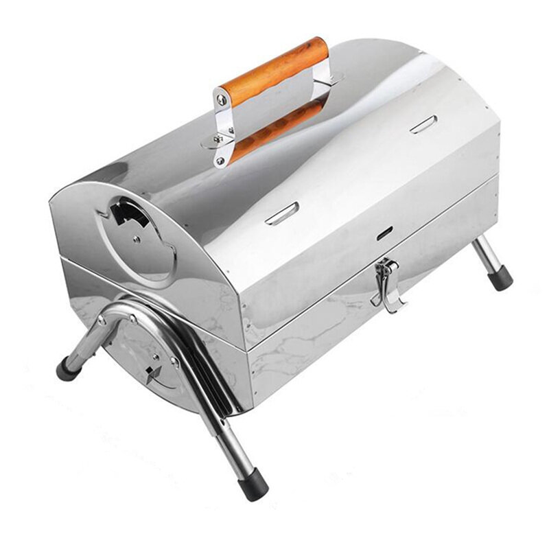 IPRee® Portable Folding BBQ Grill Charcoal Handy Grill Outdoor Camping Stainless Steel Barbecue Stove