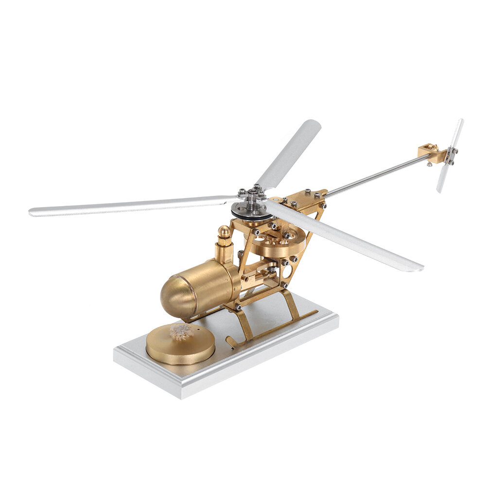 Imagen de S01 Modelo dinámico de helicóptero de vapor, juguete de ciencias y descubrimiento para niños