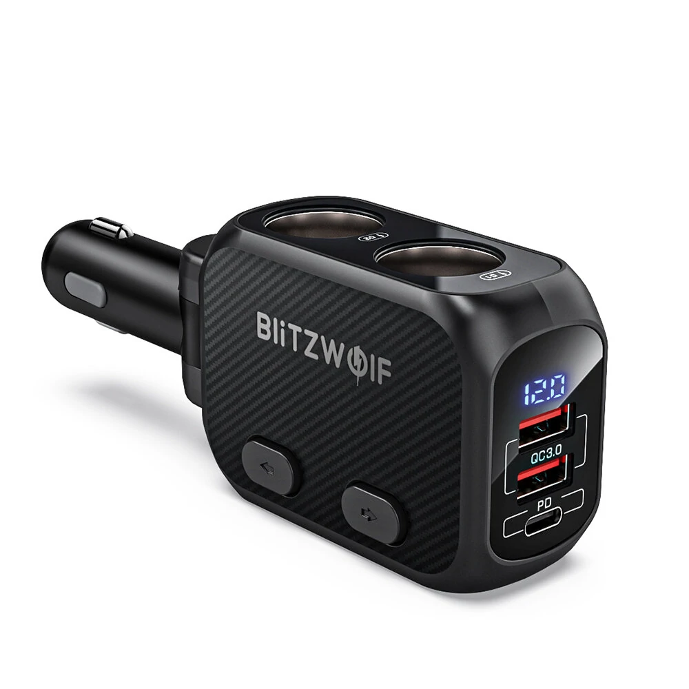 BlitzWolf® BW-CLA1 - 150W-os autós töltő