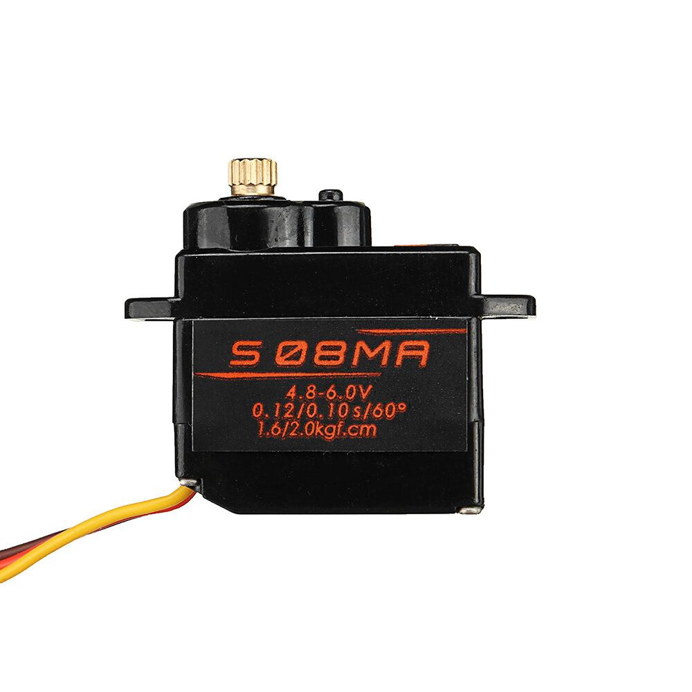 Bcato S08MA 12g Metal Gear Micro Analoge Servo voor RC Robot Car Helicopter Vliegtuig