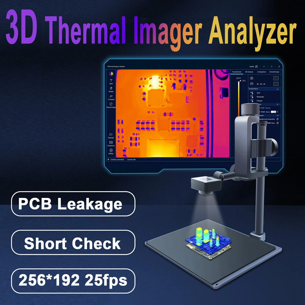 Analisador de imagem térmica AV TOOLTOP T200 3D 256x192