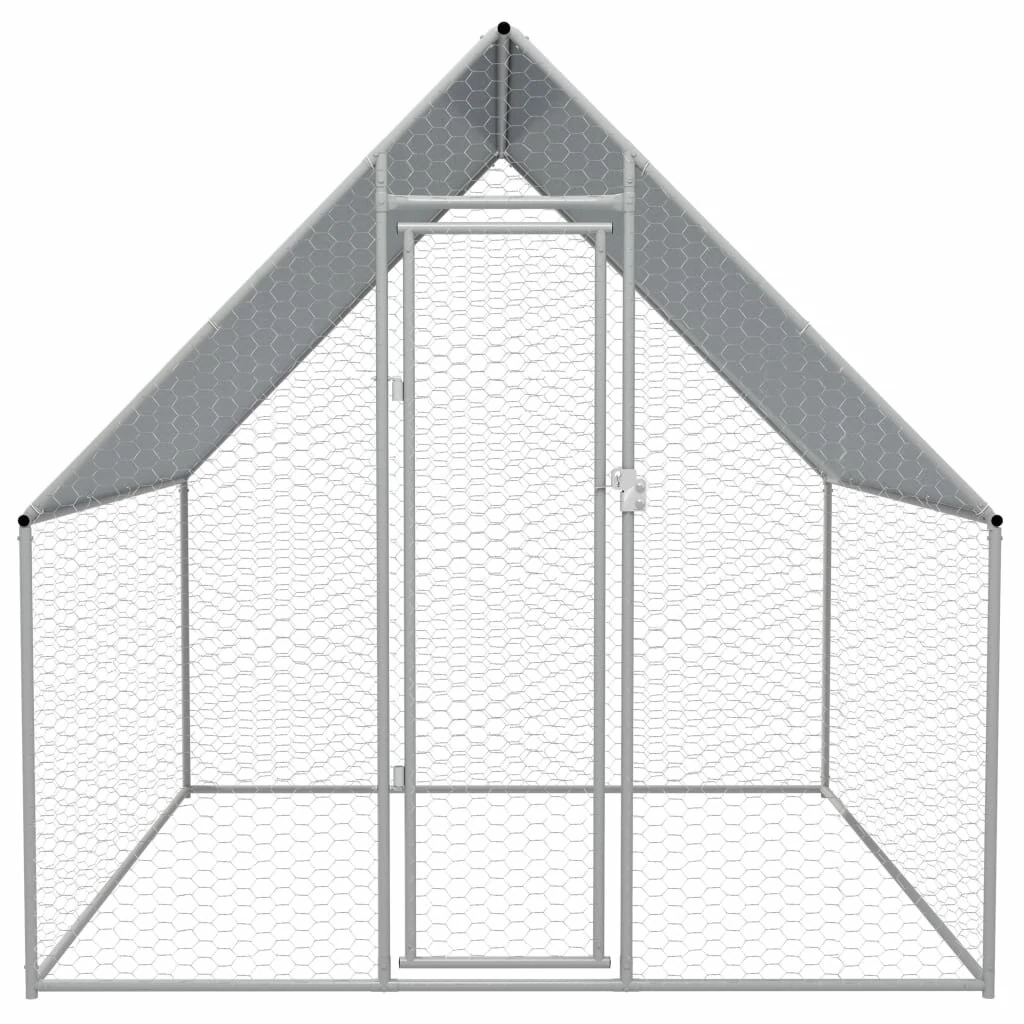 Outdoor chicken cage galvanized steel 6'6