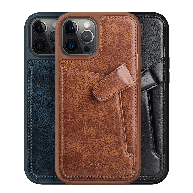 Nillkin for iPhone 12 Mini Case Business with Card Slot Holder Shockproof Leather Protective Case