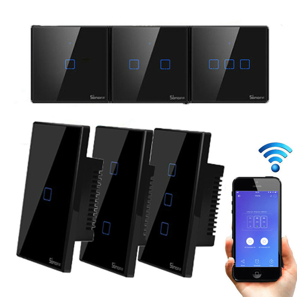 Wireless Smart Light Switch 433Mhz RF Remote Wall Touch Panel Socket  G 
