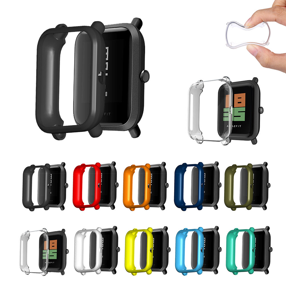 Bakeey Ultra Thin TPU Soft Colorful Horlogekast voor Amazfit Bip S Smart Watch