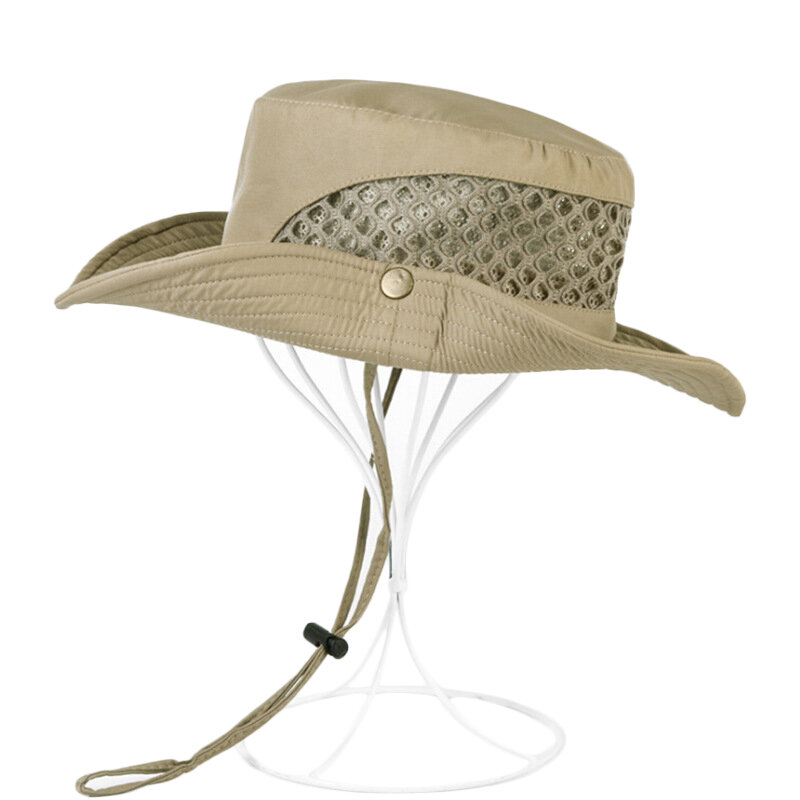 Outdoor Summer Shade Bucket Hat Men Skládací Anti-UV Hat Rybářské lezení Sun Hat