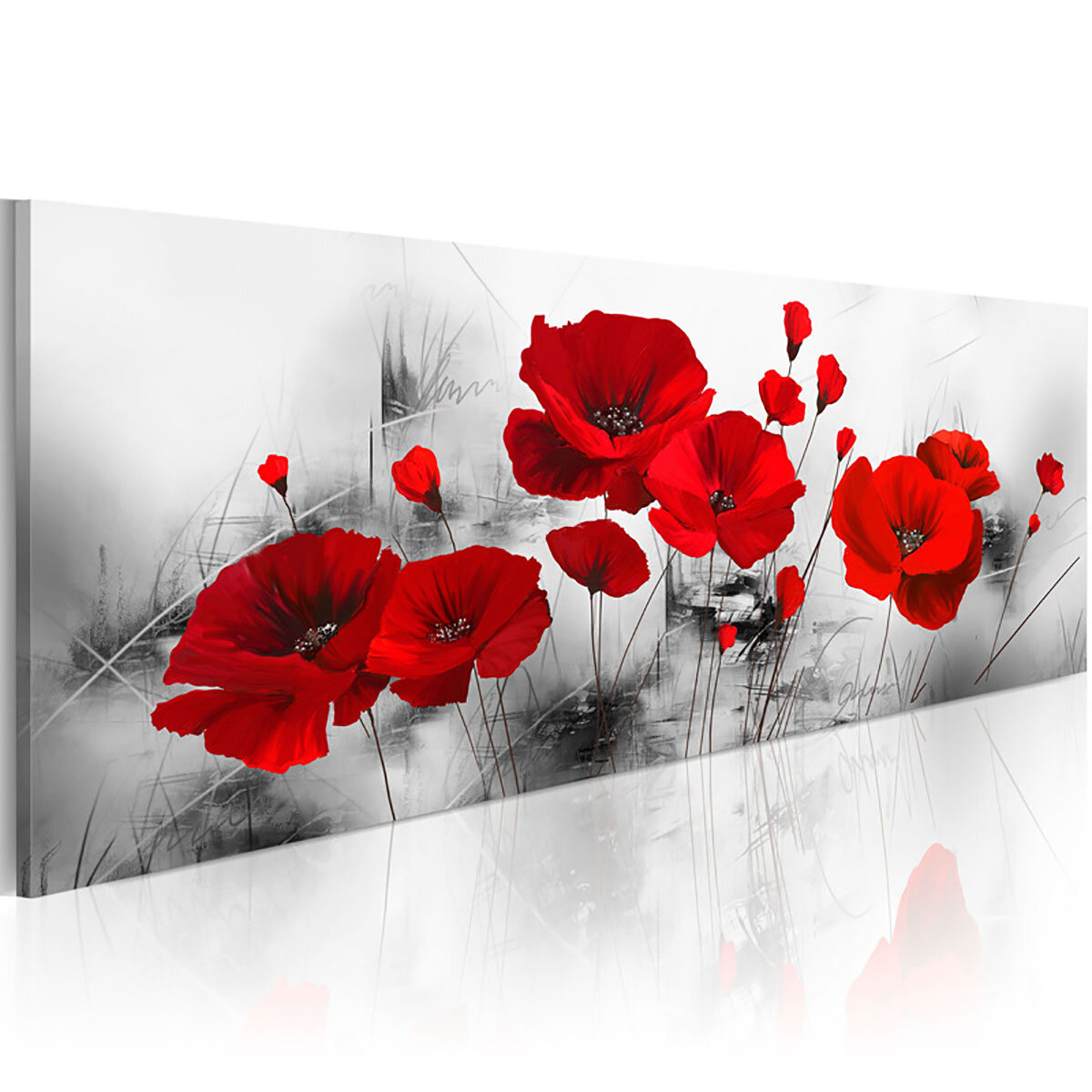 

Abstract Flowers Canvas Painting Wall Decorative Printing Art Picture Frameless Home Office Decoration