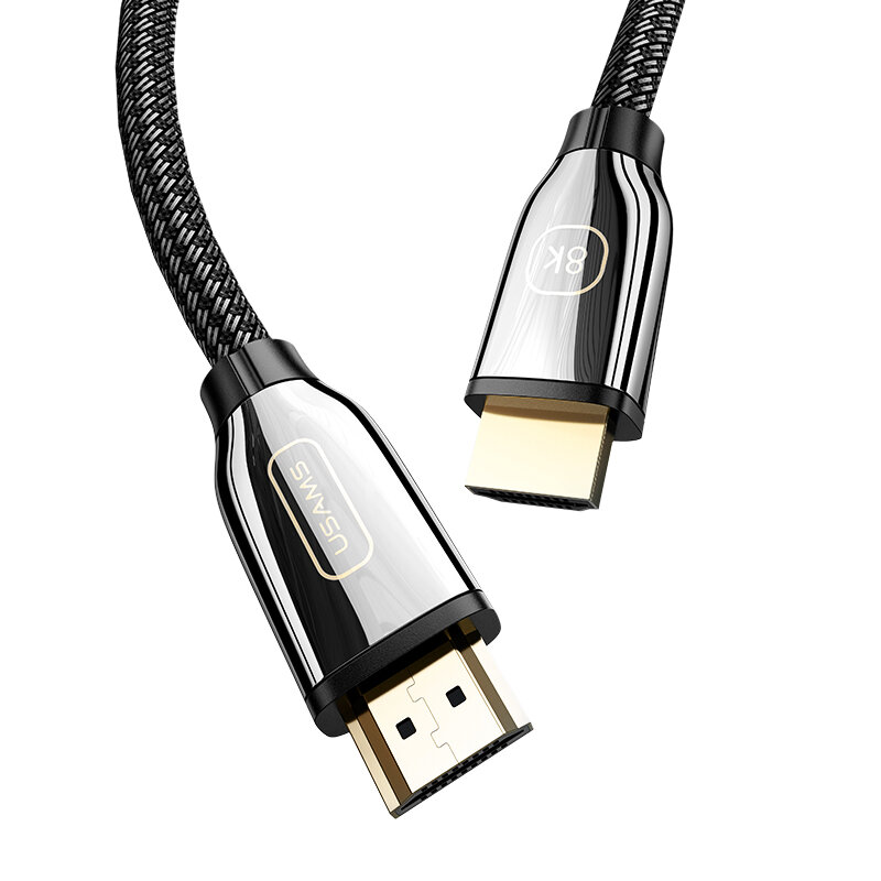 

USAMS U67 HDMI to HDMI 2.1 High Speed HD Video Cable 2.1 8K/60Hz 4K/120Hz 48Gbps Cable Audio Video Cable for Computer TV