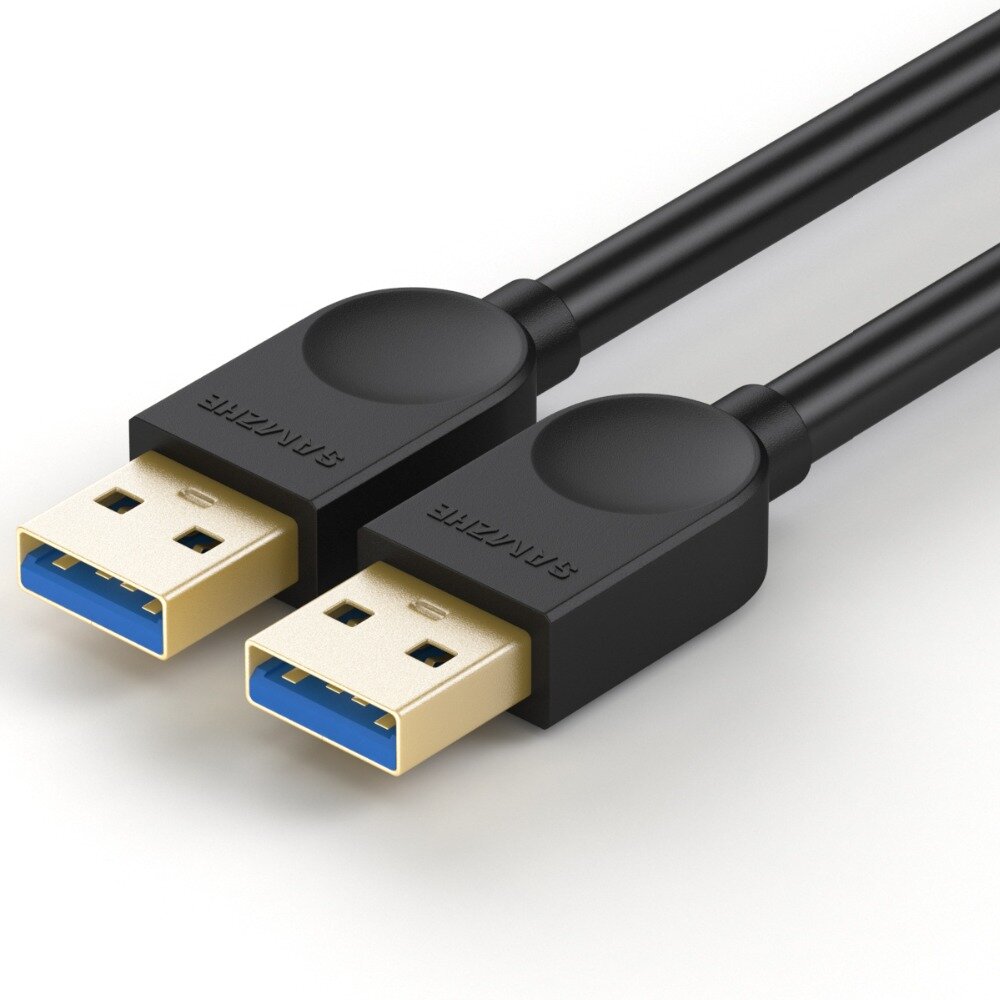 SAMZHE SDY-01A USB3.0 Extender Man-male kabeluitbreiding 3.0 USB-kabel Draad High Speed USB-verlengd