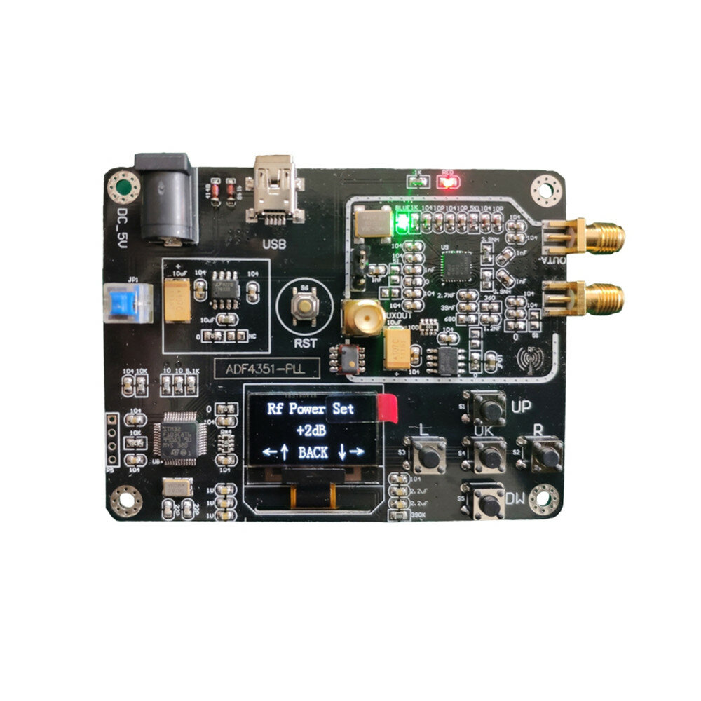 Geekcreit? Signaalgeneratormodule 35M-4,4 GHz RF-signaalbron Frequentie Synthesizer ADF4351 Ontwikke