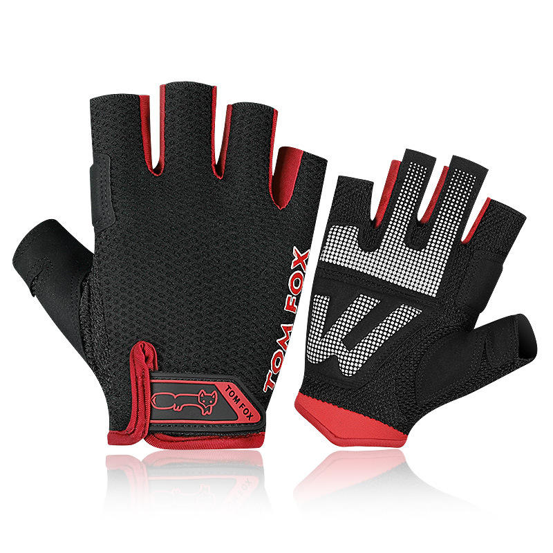 Men Women's Sports Cycling Fitness GYM Workout Exercise Half Finger Gloves 