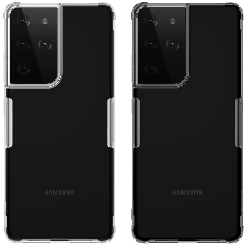 Nillkin voor Samsung Galaxy S21 Ultra Case Bumpers Natuurlijk Helder Transparant Schokbestendig Soft